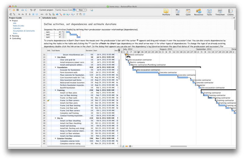 RationalPlan Multi Project for Mac Screenshot